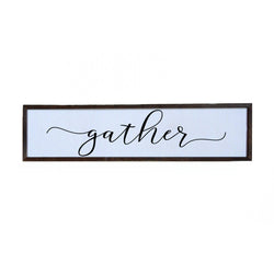 Gather Modern Farmhouse Sign - 24x6