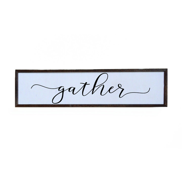 Gather Modern Farmhouse Sign - 24x6