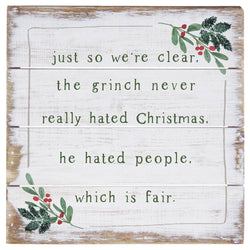 Grinch Hated  - Perfect Pallet Petites: 6" x 6" x 1"