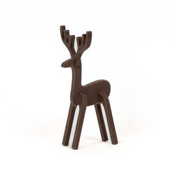 71100 - 4.25x9.5x4.25 wood  (REINDEER)  CHRISTMAS Decor