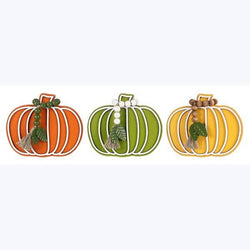 Wooden Tabletop Pumpkin with Blessing Beads for Thanksgiving