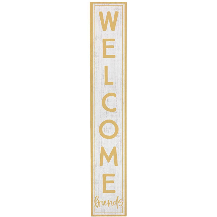 Welcome Friends Yellow - Porch Boards
