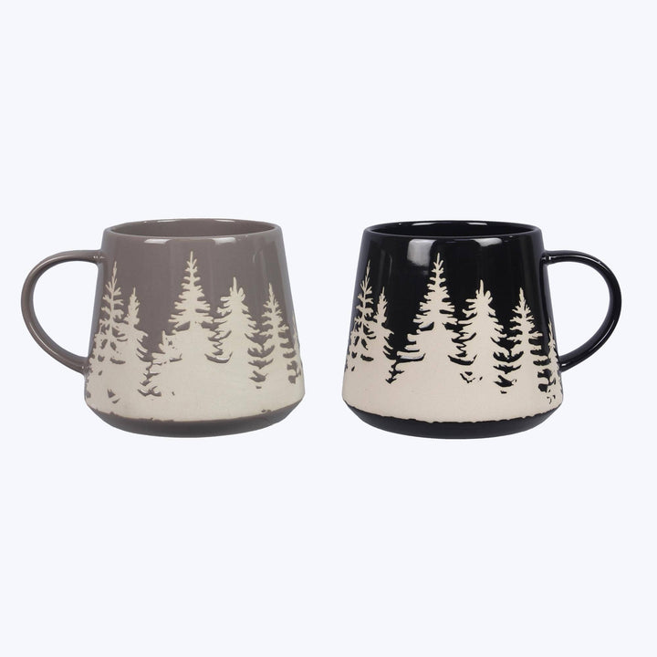 Stoneware Forest Designs 20Oz Mug, 2 Ast.  (Sku#: 23284)