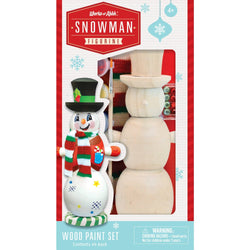 Snowman Wood Paint Set