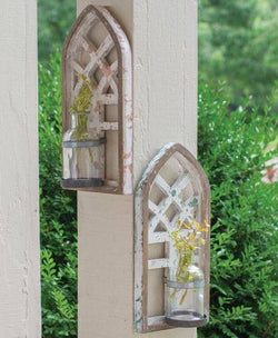 Architectural Arch Wall Vase, 2 Assorted