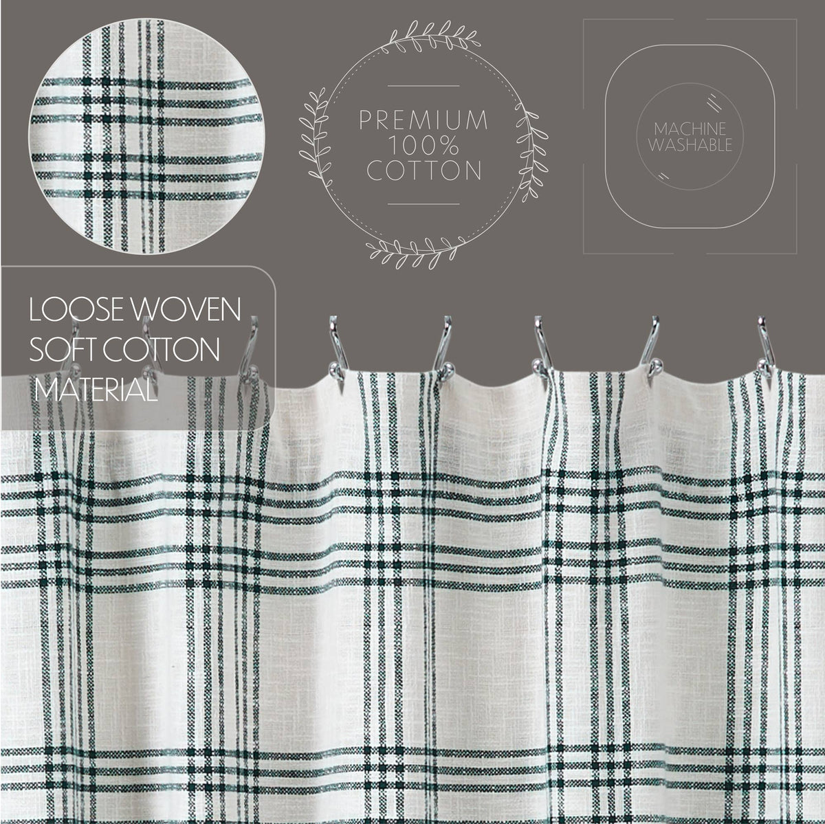 Pine Grove Plaid Shower Curtain 72x72 – Creative Carpentry of Maine