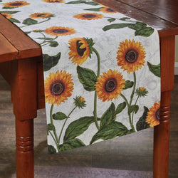 Williamsburg Sunflower Toile Table Runner  - 54"L