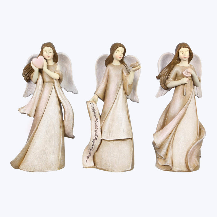 Resin Comfort Angels, 3 Asst.  (SKU#: 23262)