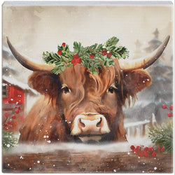 Christmas Yak Art - Small Talk Square