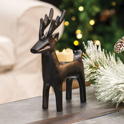 Cast Iron Reindeer Tealight Holder