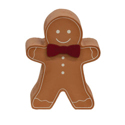 Extra Chunky Wooden Bow Tie Gingerbread Sitter