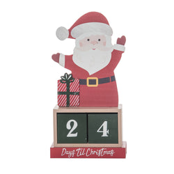 Christmas MDF Santa Block Countdown