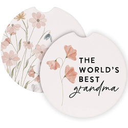 World's Best Flowers - Car Coasters