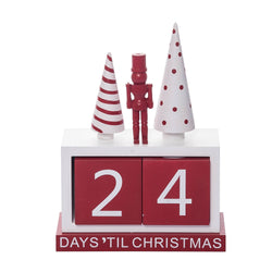 SALE Wood 8" Christmas Nutcracker Countdown Calendar Set 3