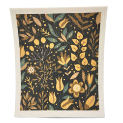 Golden Spring Flowers Swedish Dishcloths - Spring Decor