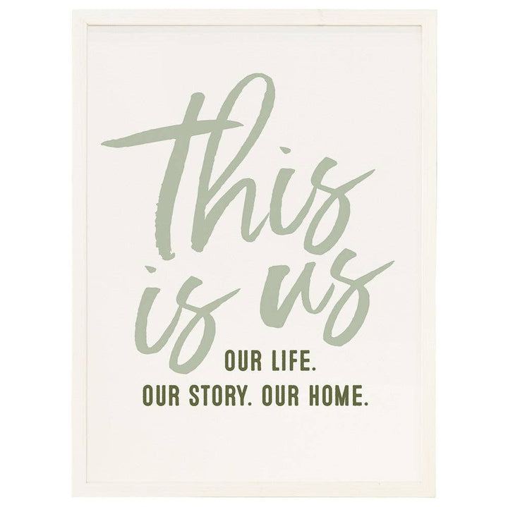 This Is Us Green - Thin Frame Rectangle