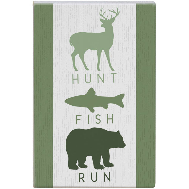 Hunt Fish Run  - Small Talk Rectangle