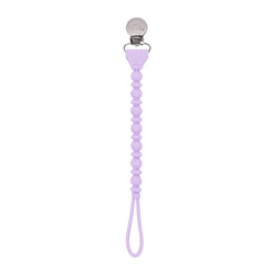 Sweetie Strap™ Silicone One-Piece Pacifier Clips: Purple Diamond Beaded