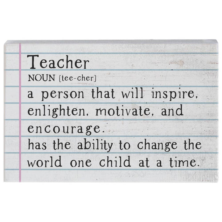 Teacher Definition  - Small Talk Rectangle