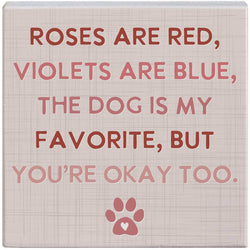 Roses Red Pawprint PER - Small Talk Square