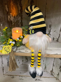 Honey Bee 16in Sitter with Beaded Legs