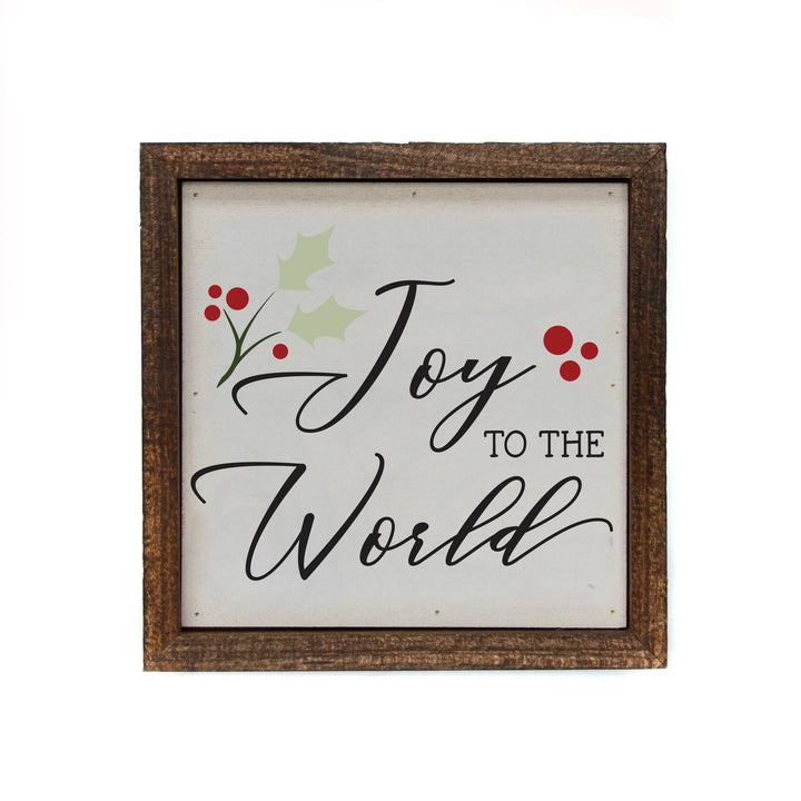 Joy to the World Holiday Sign - Christmas Decor
