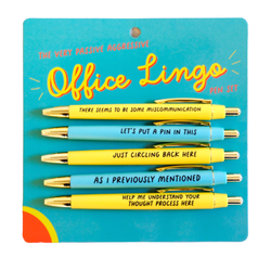 The (Very Passive Aggressive) Office Lingo Pen Set (funny)