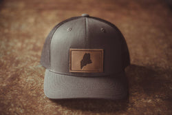 Maine State Hat - Charcoal