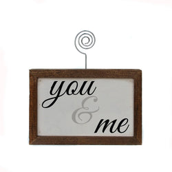 6X4 Tabletop Picture Frame Block - You & Me