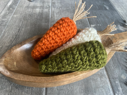 Farmhouse Crochet Carrot, Easter Decor, Fresh Spring Home: Twine / Orange