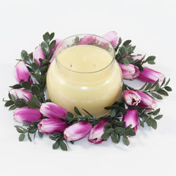 Spring Tulips Candle Ring