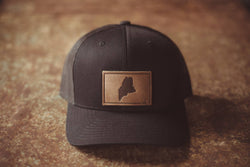 Maine State Hat - Black