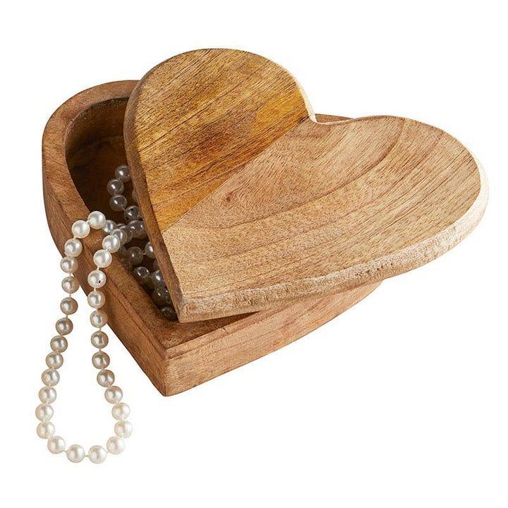 Wooden Heart Box Lrg