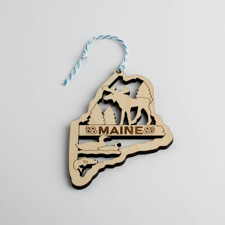 Maine State Christmas Ornament: Moose