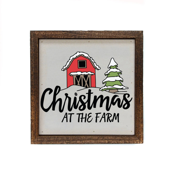 Christmas at the Farm Holiday Sign - Christmas Decor