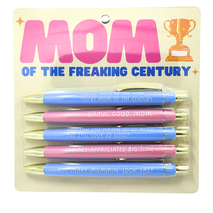 Mom Of The Freaking Century Pen Set (mothers day, gift)