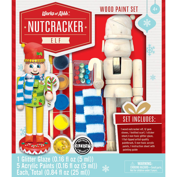 Nutcracker Elf Paint Kit - Holiday Wood Paint Kit