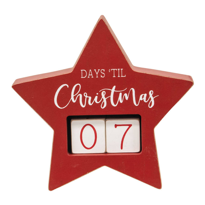 Days Til Christmas Star Countdown Calendar
