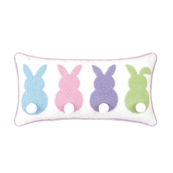 10" x 20" Bunny Bum Easter Spring Pillow