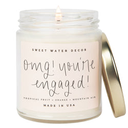 OMG! You're Engaged! 9 oz Soy Candle - Home Decor & Gifts