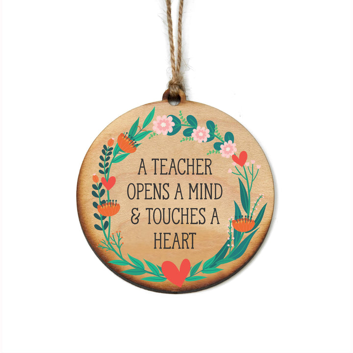 A Teacher Opens A Mind Christmas Ornaments Teacher Gift