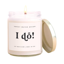 I Do! 9 oz Soy Candle - Home Decor & Wedding Gifts