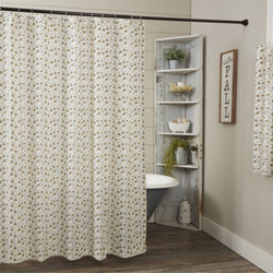 Morning Meadow Floral Shower Curtain 72Lx72W