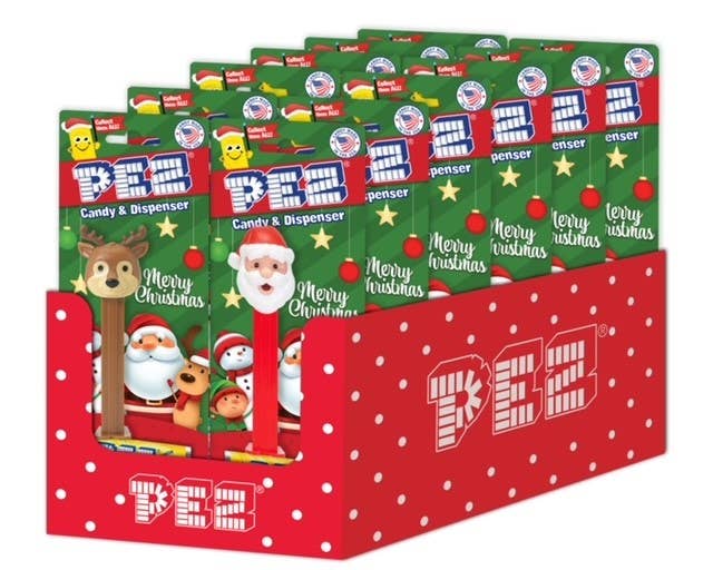 Christmas / Winter Pez Candy, Blister Card