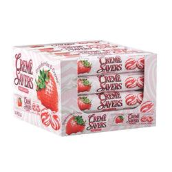 Creme Saver Strawberries & Cream Candy 1.76oz, 24ct