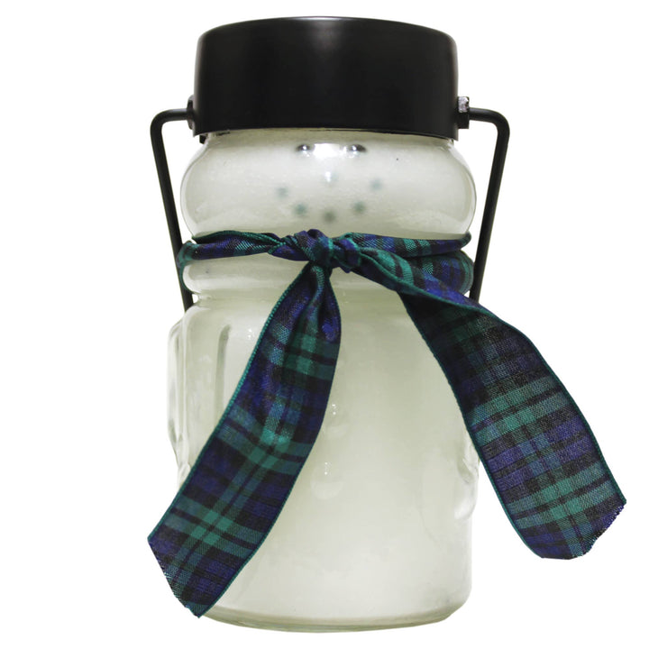 Baby Snowman Candle- Candy Cane