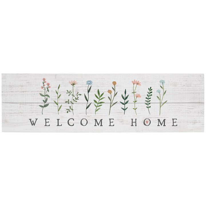 Welcome Home Floral - Vintage Pallet Boards