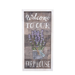Lavender Welcome To Our Farmhouse Wall Decor