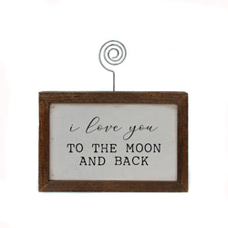 6X4 Home Accent Picture Frame - I Love You To The Moon