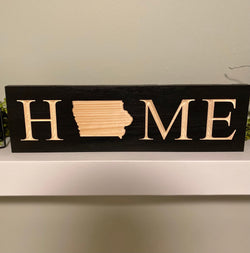 Iowa “Home” Sign